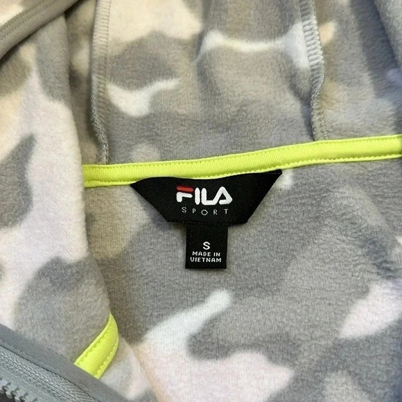 Fila Sport Women’s Camouflage Fleece Hooded Sweatshirt size S NWT - Picture 4 of 6